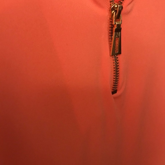 #005. Carmen Marc Valvo orange tank dress top - Picture 9 of 9